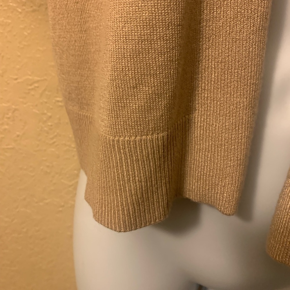 LOVE SCARLETT Women’s Sz Large Beige Open Front Sweater - Picture 5 of 9